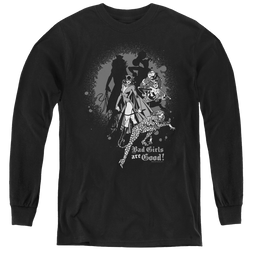Justice League Bad Girls Are Good - Youth Long Sleeve T-Shirt Youth Long Sleeve T-Shirt Justice League   
