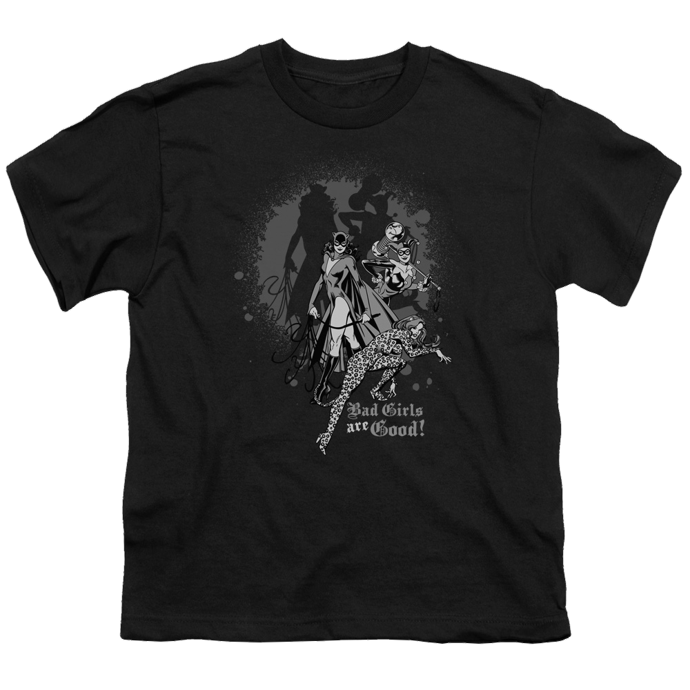 Justice League Bad Girls Are Good - Youth T-Shirt Youth T-Shirt (Ages 8-12) Justice League   