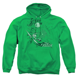 Green Arrow The Emerald Archer - Pullover Hoodie Pullover Hoodie Green Arrow   