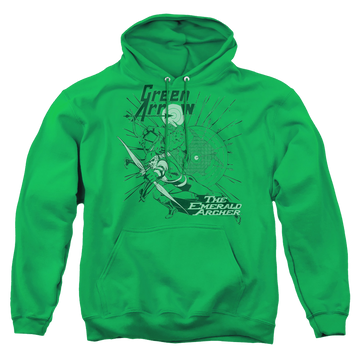 Green Arrow The Emerald Archer - Pullover Hoodie Pullover Hoodie Green Arrow   