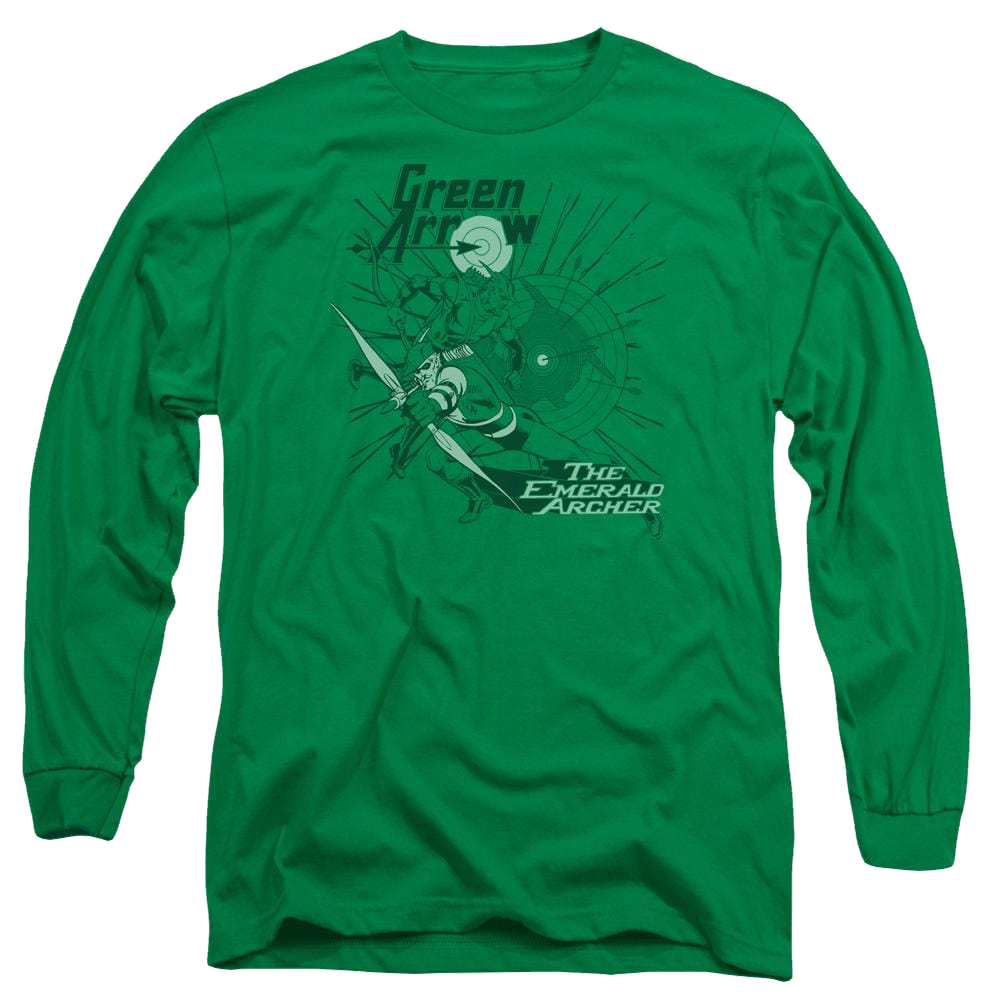 DC Comics The Emerald Archer - Men's Long Sleeve T-Shirt Men's Long Sleeve T-Shirt Green Arrow   