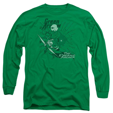 DC Comics The Emerald Archer - Men's Long Sleeve T-Shirt Men's Long Sleeve T-Shirt Green Arrow   