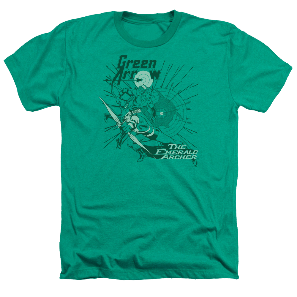 Green Arrow The Emerald Archer - Men's Heather T-Shirt Men's Heather T-Shirt Green Arrow   