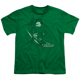 Green Arrow The Emerald Archer - Youth T-Shirt Youth T-Shirt (Ages 8-12) Green Arrow   