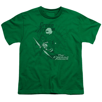 Green Arrow The Emerald Archer - Youth T-Shirt Youth T-Shirt (Ages 8-12) Green Arrow   
