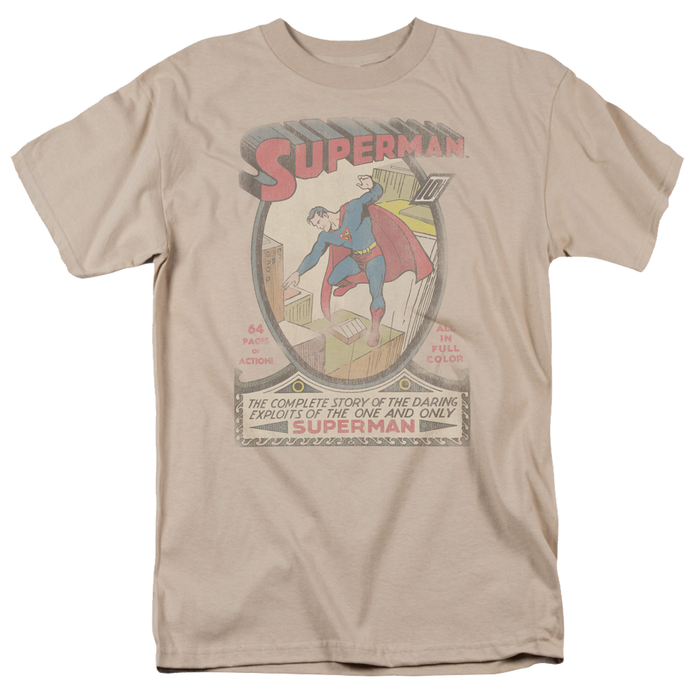 Superman Superman 1 Distressed - Men's Regular Fit T-Shirt Men's Regular Fit T-Shirt Superman   