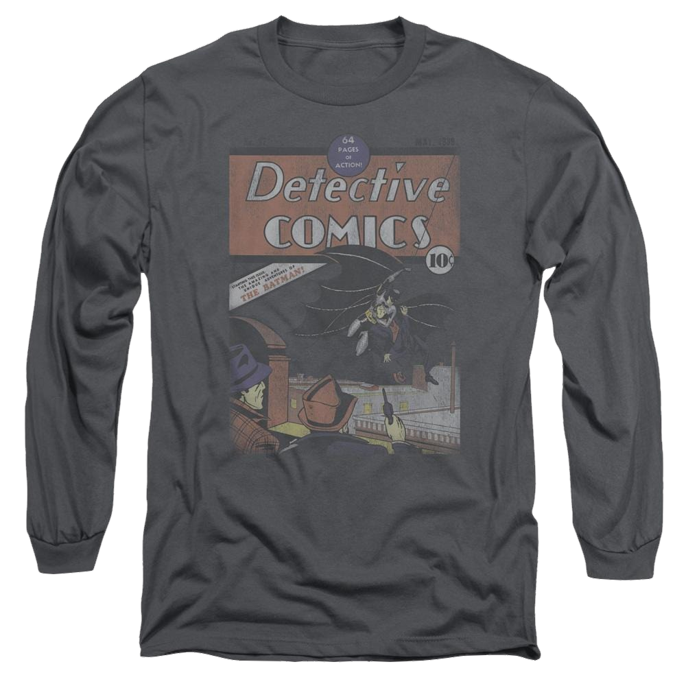DC Comics Detective #27 Distressed - Men's Long Sleeve T-Shirt Men's Long Sleeve T-Shirt Superman   