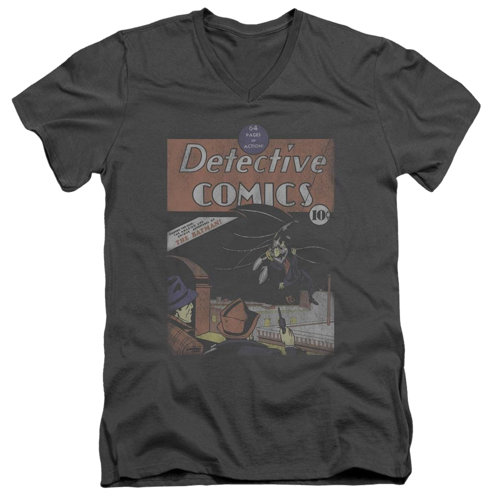 DC Comics Detective #27 Distressed - Men's V-Neck T-Shirt Men's V-Neck T-Shirt Superman   