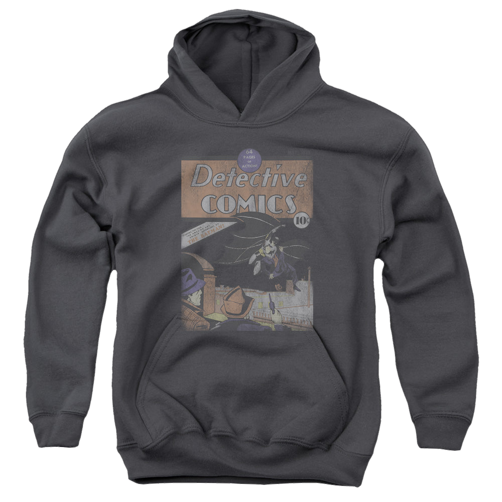 Superman Detective #27 Distressed - Youth Hoodie Youth Hoodie (Ages 8-12) Superman   