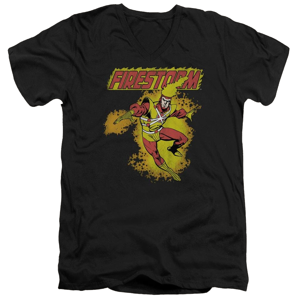 DC Comics Firestorm - Men's V-Neck T-Shirt Men's V-Neck T-Shirt Firestorm   