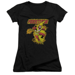 DC Comics Firestorm - Juniors V-Neck T-Shirt Juniors V-Neck T-Shirt Firestorm   