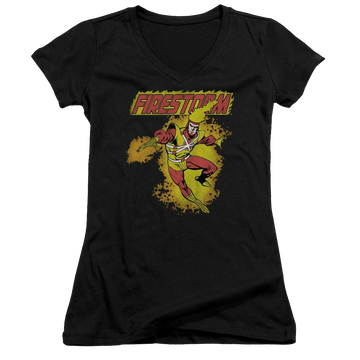DC Comics Firestorm - Juniors V-Neck T-Shirt Juniors V-Neck T-Shirt Firestorm   