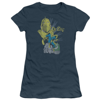 Indigo juniors t-shirt with Dr. Fate DC Comics Dr Fate graphic