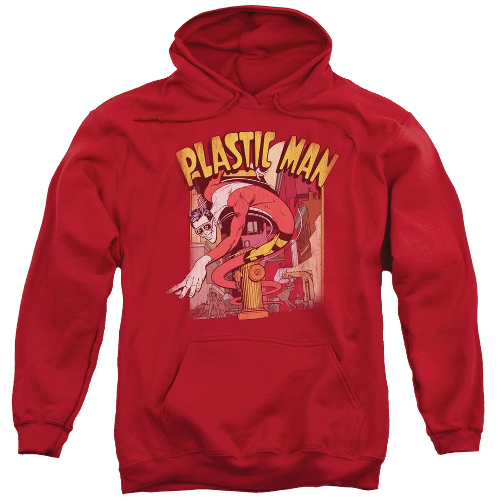 DC Comics Plastic Man Street - Pullover Hoodie Pullover Hoodie Plastic Man   