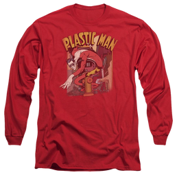 DC Comics Plastic Man Street - Men's Long Sleeve T-Shirt Men's Long Sleeve T-Shirt Plastic Man   