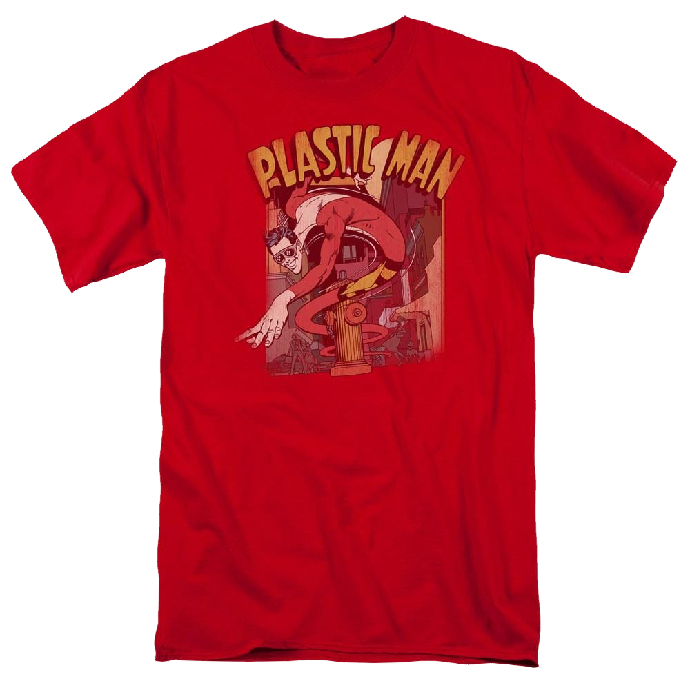 DC Comics Plastic Man Street - Men's Regular Fit T-Shirt Men's Regular Fit T-Shirt Plastic Man   