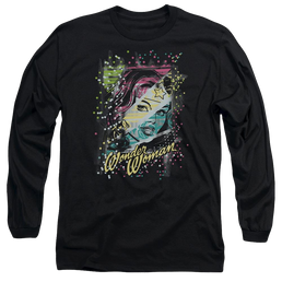 DC Comics Color Block - Men's Long Sleeve T-Shirt Men's Long Sleeve T-Shirt Wonder Woman   