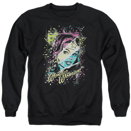 DC Comics Color Block - Men's Crewneck Sweatshirt Men's Crewneck Sweatshirt Wonder Woman   