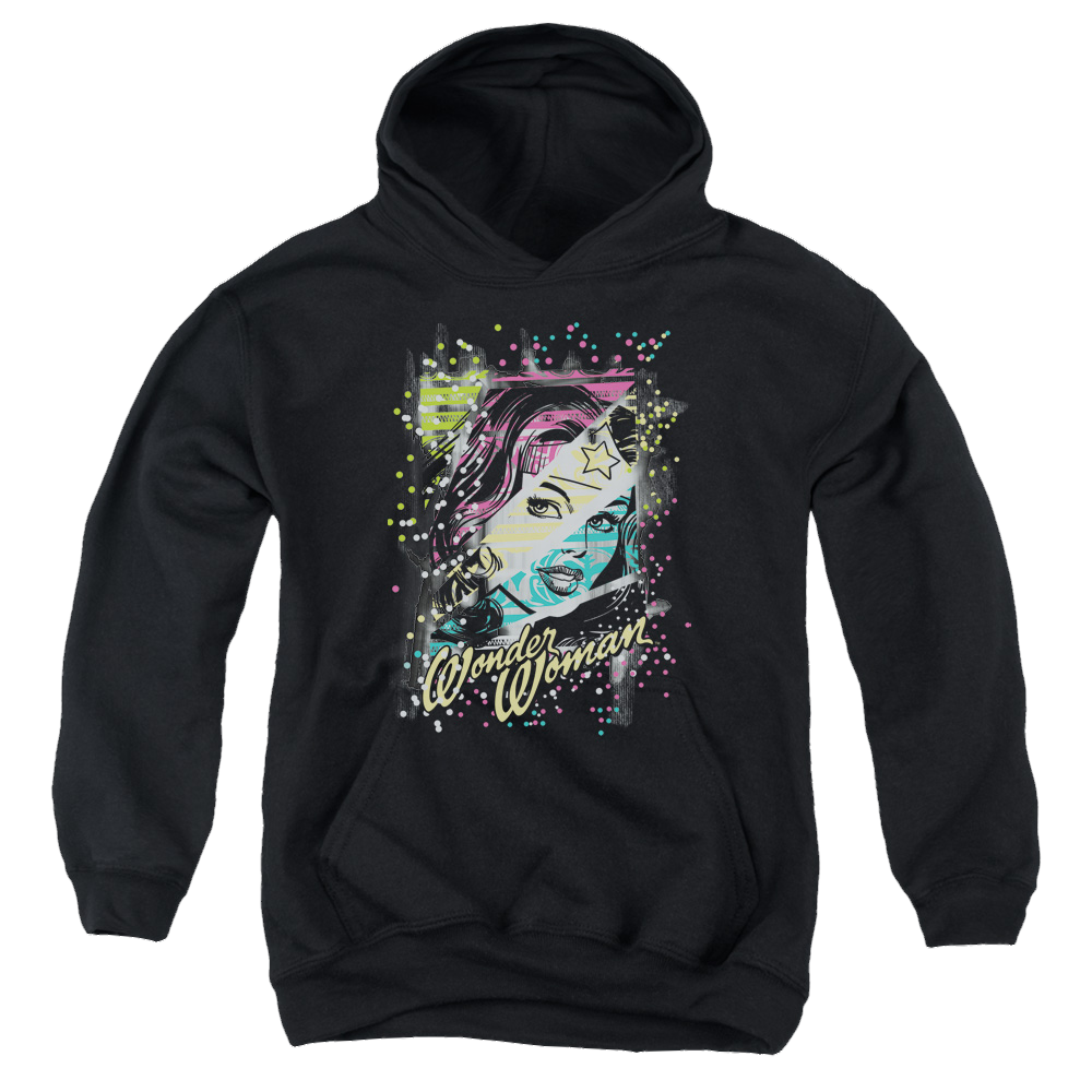 Wonder Woman Color Block - Youth Hoodie Youth Hoodie (Ages 8-12) Wonder Woman   