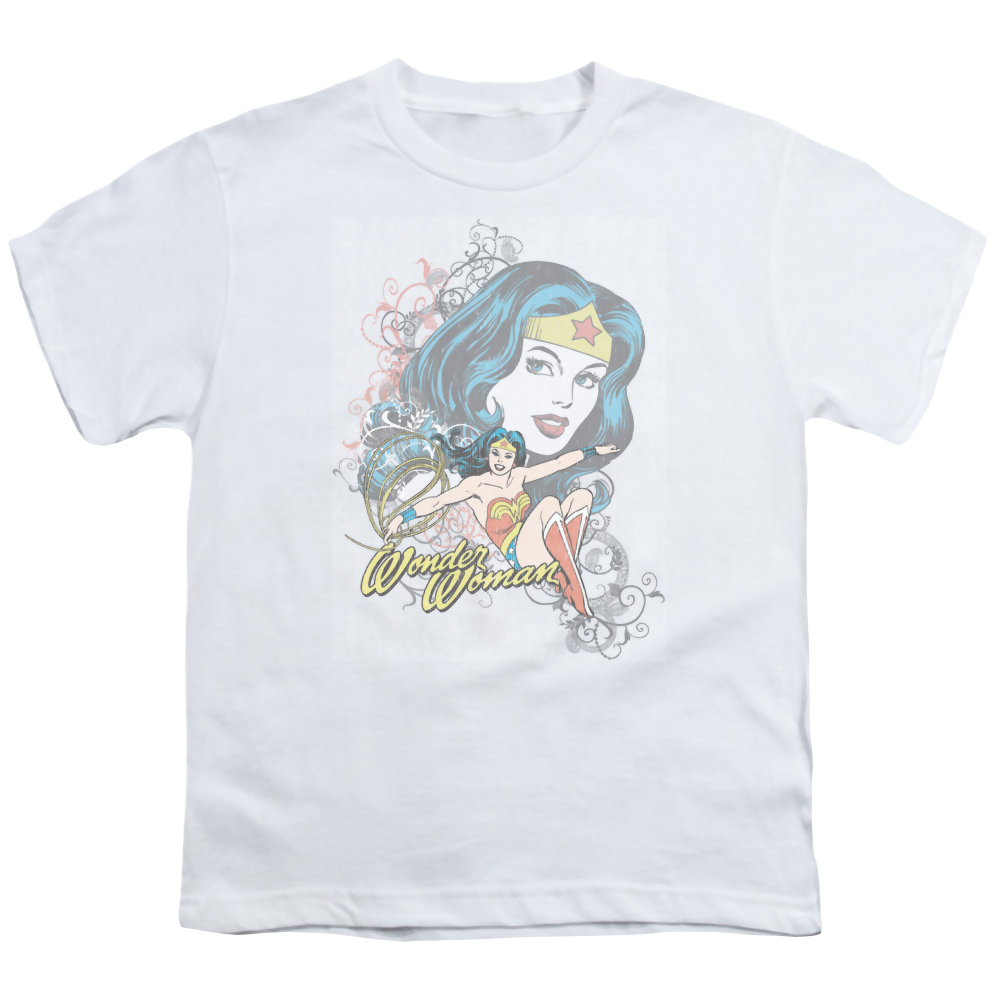 Wonder Woman Wonder Scroll - Youth T-Shirt Youth T-Shirt (Ages 8-12) Wonder Woman   