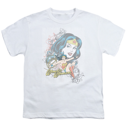 Wonder Woman Wonder Scroll - Youth T-Shirt Youth T-Shirt (Ages 8-12) Wonder Woman   