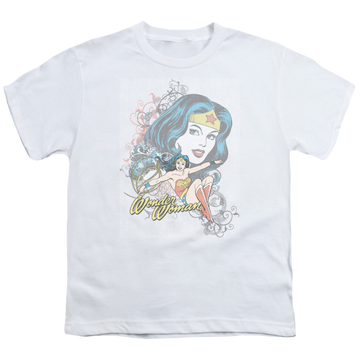 Wonder Woman Wonder Scroll - Youth T-Shirt Youth T-Shirt (Ages 8-12) Wonder Woman   