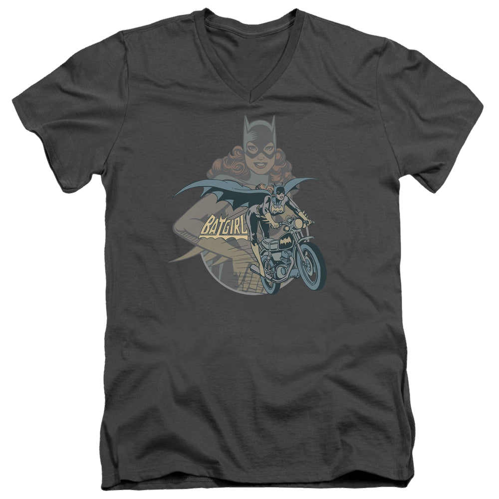 Batgirl Batgirl Biker - Men's V-Neck T-Shirt Men's V-Neck T-Shirt Batman   