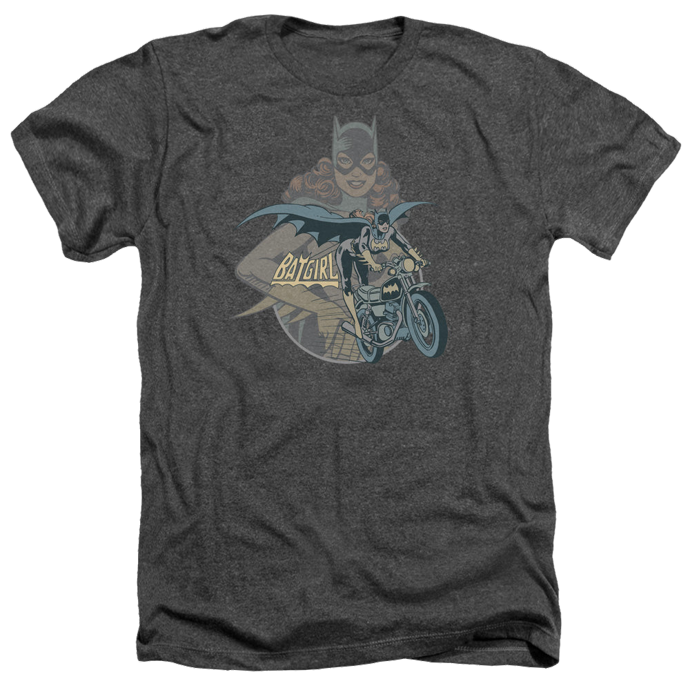 Batgirl Batgirl Biker - Men's Heather T-Shirt Men's Heather T-Shirt Batman   