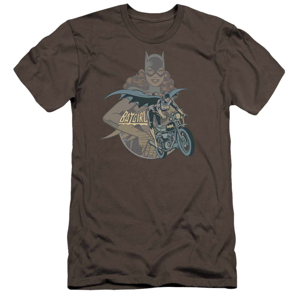 Batgirl Batgirl Biker - Men's Premium Slim Fit T-Shirt Men's Premium Slim Fit T-Shirt Batman   