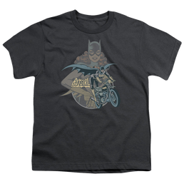 Batgirl Batgirl Biker - Youth T-Shirt Youth T-Shirt (Ages 8-12) Batman   