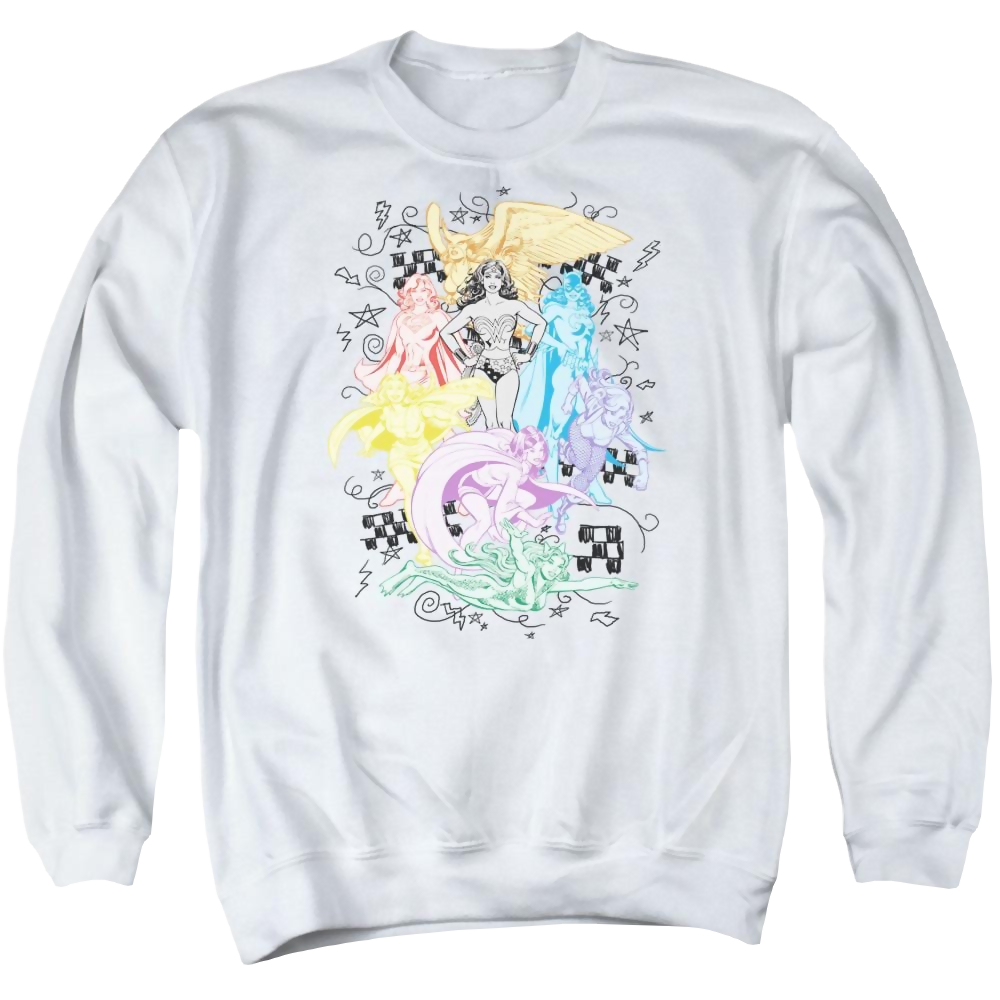 DC Comics Super - Men's Crewneck Sweatshirt Men's Crewneck Sweatshirt Justice League   