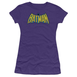 DC Comics Classic Batman Logo Distressed - Juniors T-Shirt Juniors T-Shirt Batman   