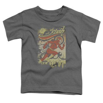 Charcoal toddler t-shirt with The Flash Just Passing Through graphic