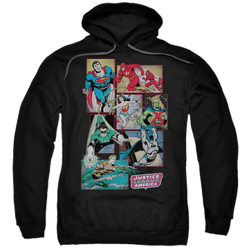 DC Comics Justice League Boxes - Pullover Hoodie Pullover Hoodie Justice League   