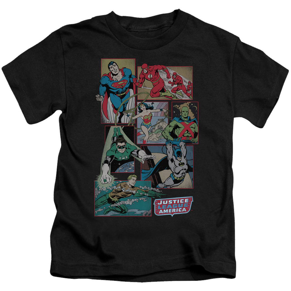 Justice League Justice League Boxes - Kid's T-Shirt Kid's T-Shirt (Ages 4-7) Justice League   