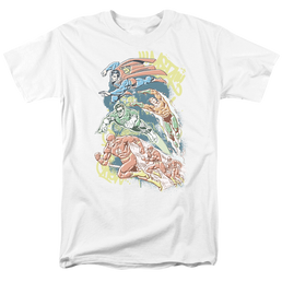 DC Comics Halftone League - Men's Regular Fit T-Shirt Men's Regular Fit T-Shirt Justice League   