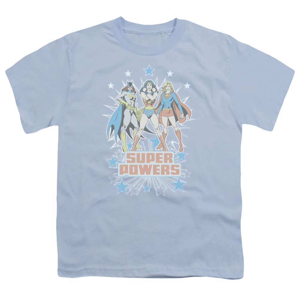 Justice League Super Powers X3 - Youth T-Shirt Youth T-Shirt (Ages 8-12) Justice League   
