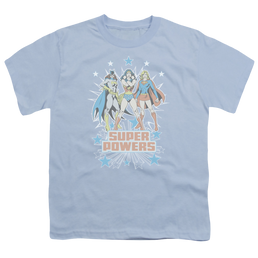 Justice League Super Powers X3 - Youth T-Shirt Youth T-Shirt (Ages 8-12) Justice League   