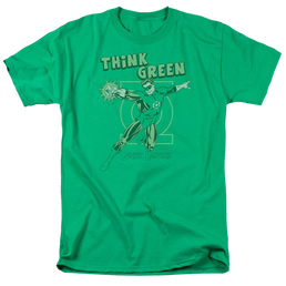 DC Comics Think Green - Men's Regular Fit T-Shirt Men's Regular Fit T-Shirt Green Lantern   