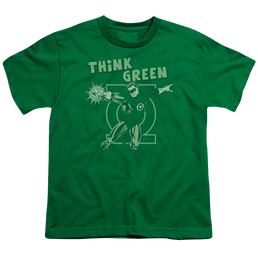 Green Lantern Think Green - Youth T-Shirt Youth T-Shirt (Ages 8-12) Green Lantern   