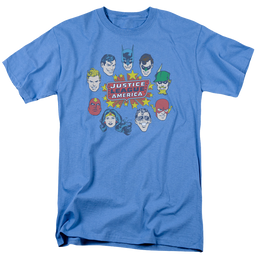 Justice League Justice Head Circle - Men's Regular Fit T-Shirt Men's Regular Fit T-Shirt Justice League   