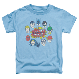 Justice League Justice Head Circle - Toddler T-Shirt Toddler T-Shirt Justice League   