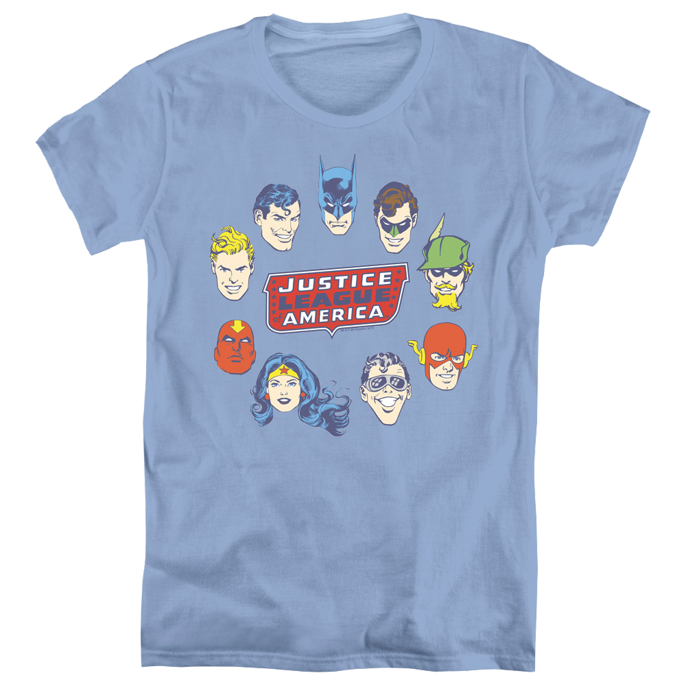 Justice League Justice Head Circle - Women's T-Shirt Women's T-Shirt Justice League   