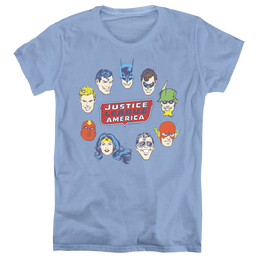 Justice League Justice Head Circle - Women's T-Shirt Women's T-Shirt Justice League   