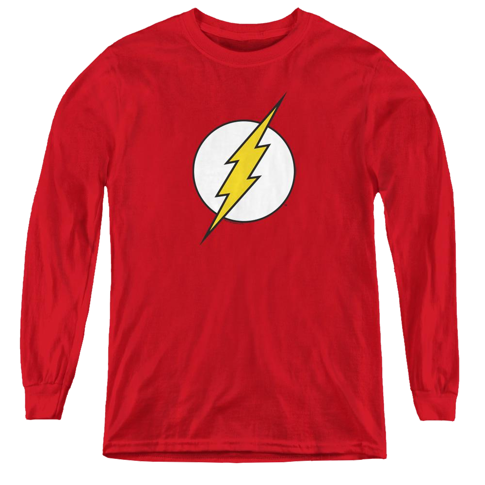 Flash, The Flash Logo - Youth Long Sleeve T-Shirt Youth Long Sleeve T-Shirt The Flash   