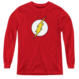 Flash, The Flash Logo - Youth Long Sleeve T-Shirt Youth Long Sleeve T-Shirt The Flash   