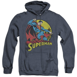 Superman Big Blue - Heather Pullover Hoodie Heather Pullover Hoodie Superman   