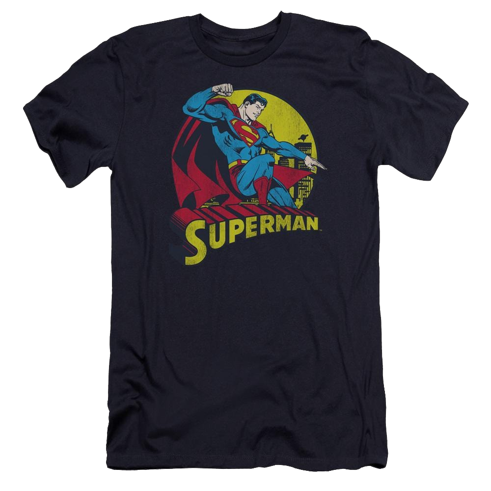 DC Comics Big Blue - Men's Premium Slim Fit T-Shirt Men's Premium Slim Fit T-Shirt Superman   