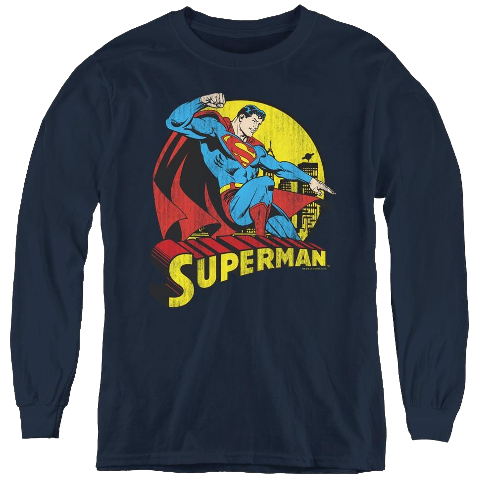 Superman Big Blue - Youth Long Sleeve T-Shirt Youth Long Sleeve T-Shirt Superman   