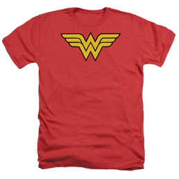DC Comics Wonder Woman Logo - Men's Heather T-Shirt Men's Heather T-Shirt Wonder Woman   